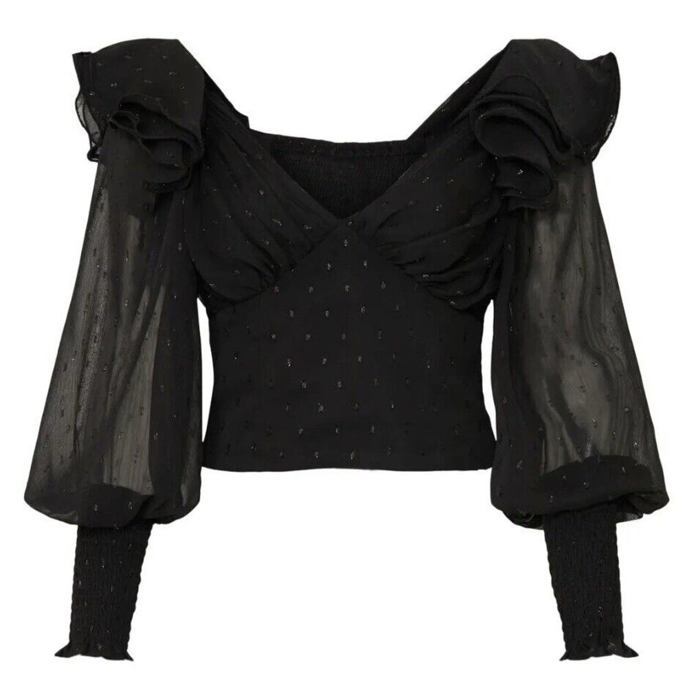 Black Reni Top By Hutch Size Medium (MSRP $172)